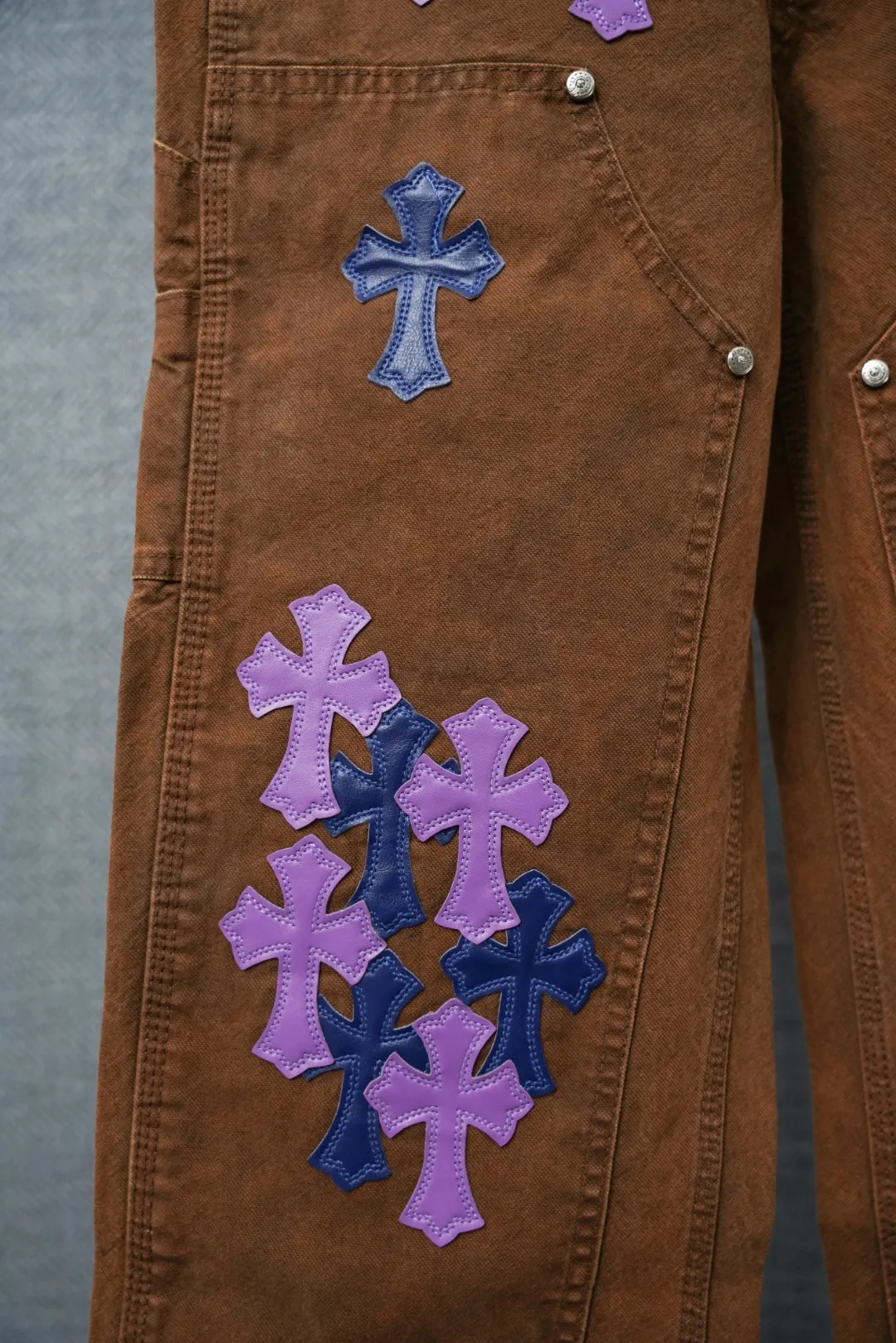 ：S 046 & Chrome Hearts Same Style ：Brown Size：28 30 32 34 （S-XL)